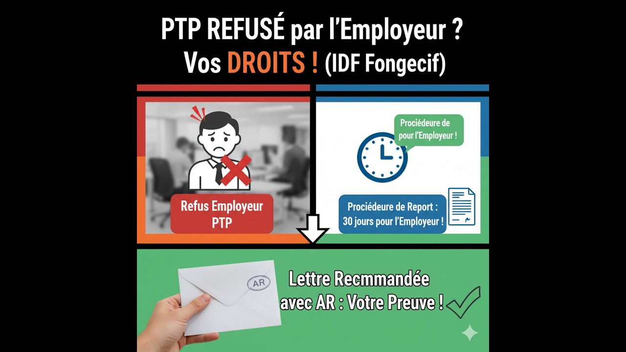 #Transition pro Occitanie, Refus départ en formation PTP Fongecif — motif employeur absence