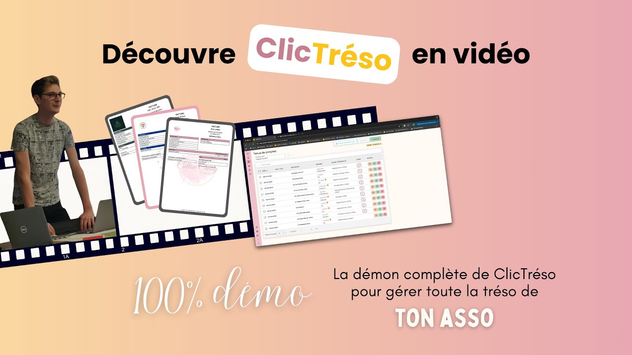 3 minutes pour découvrir ClicTréso : facturation et comptabilité pour association