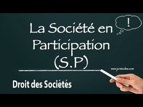 La société en participation (SP) Droit des sociétés
