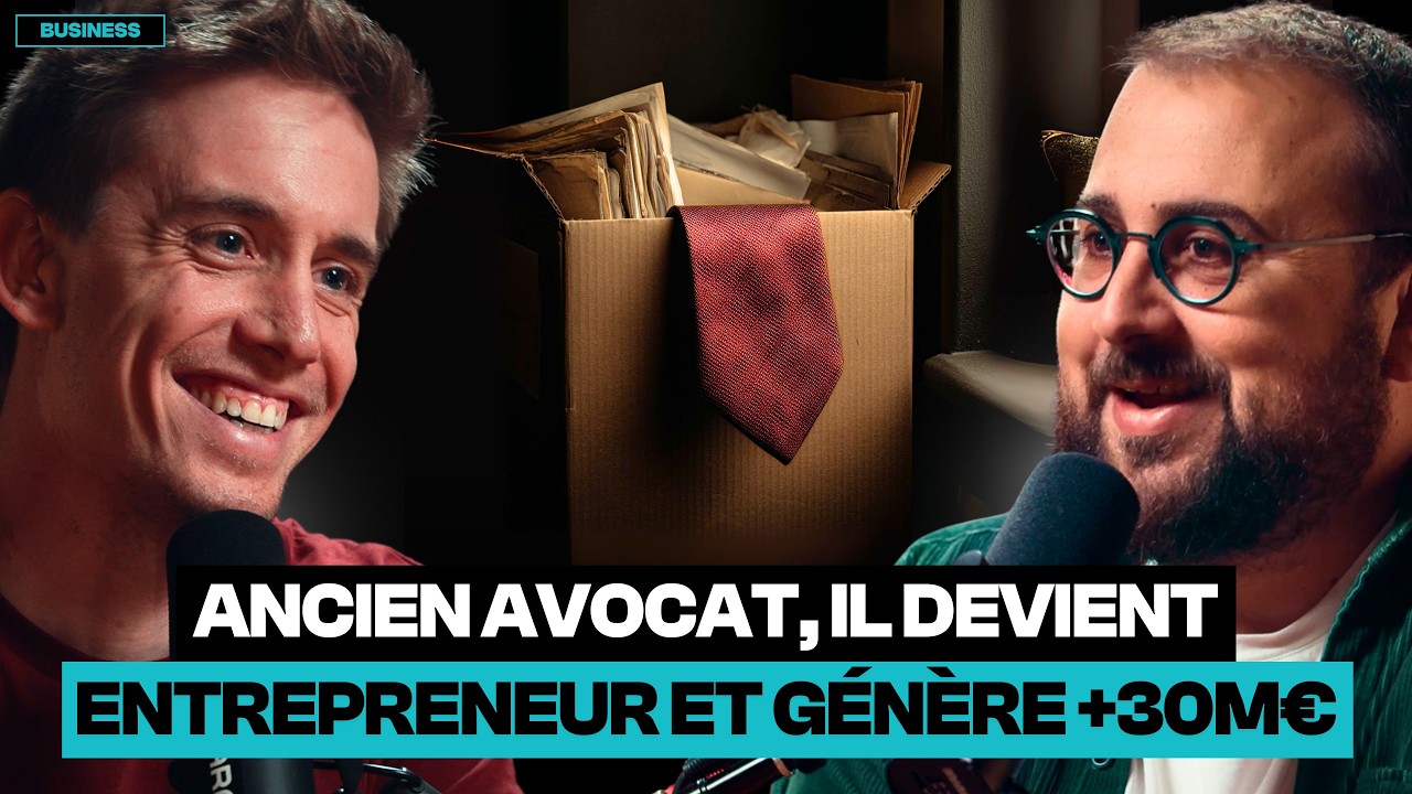 Ex-avocat, il crée une Startup à 30M€ dans la Tech: "Je ne savais même pas coder" - Romain Paillard​